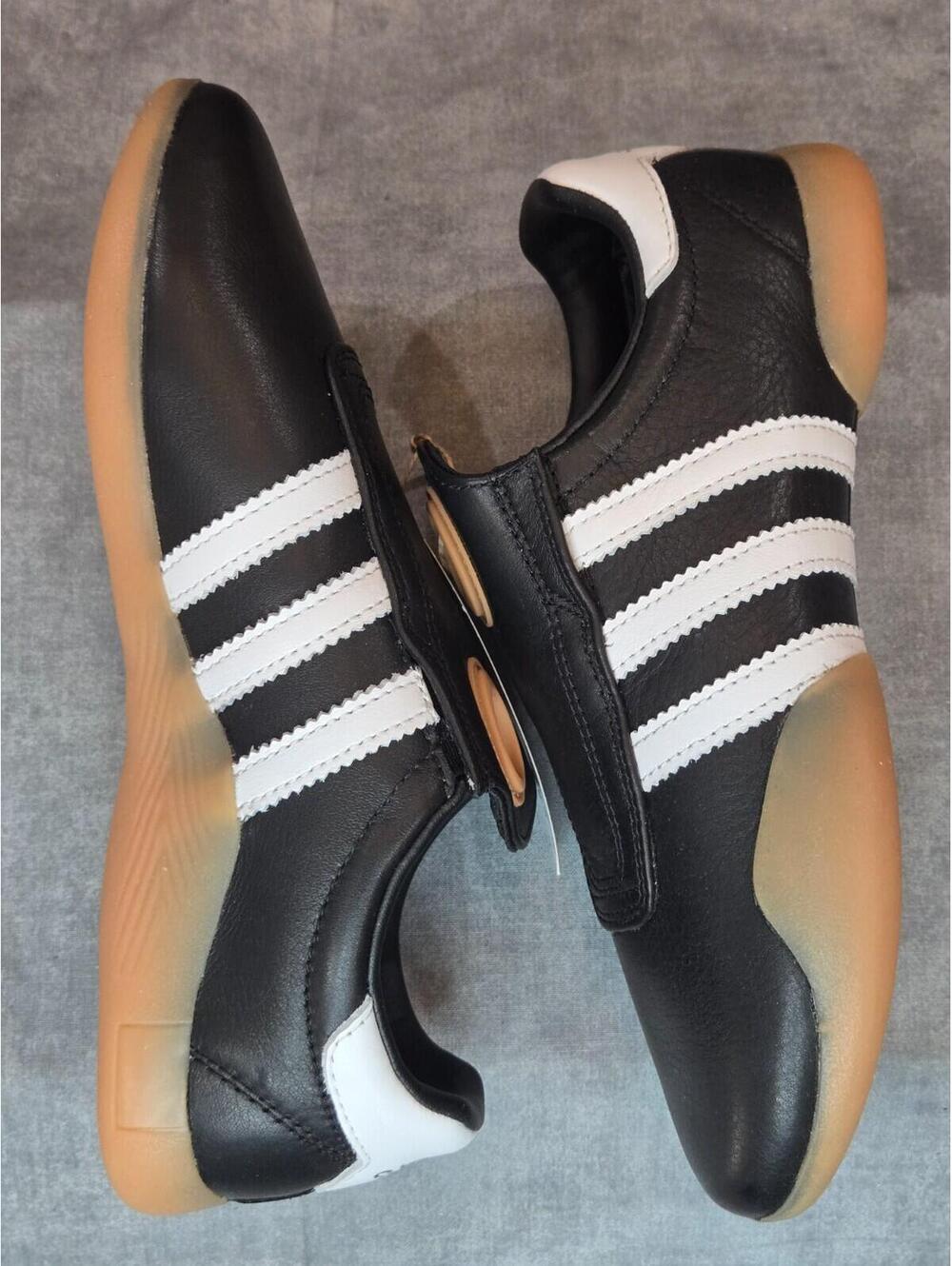 adidas Originals Taekwondo Mei - Black White Gum (JQ3012) Women's 5.5 Youth 4.5 - Picture 2 of 7